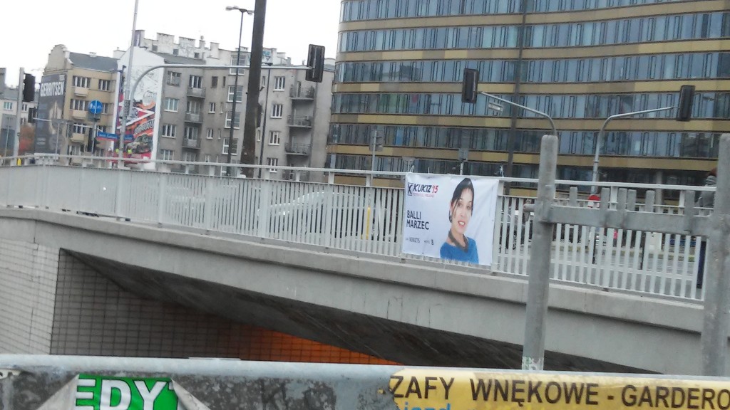 Warszawa banery wyborcze Balli Marzec